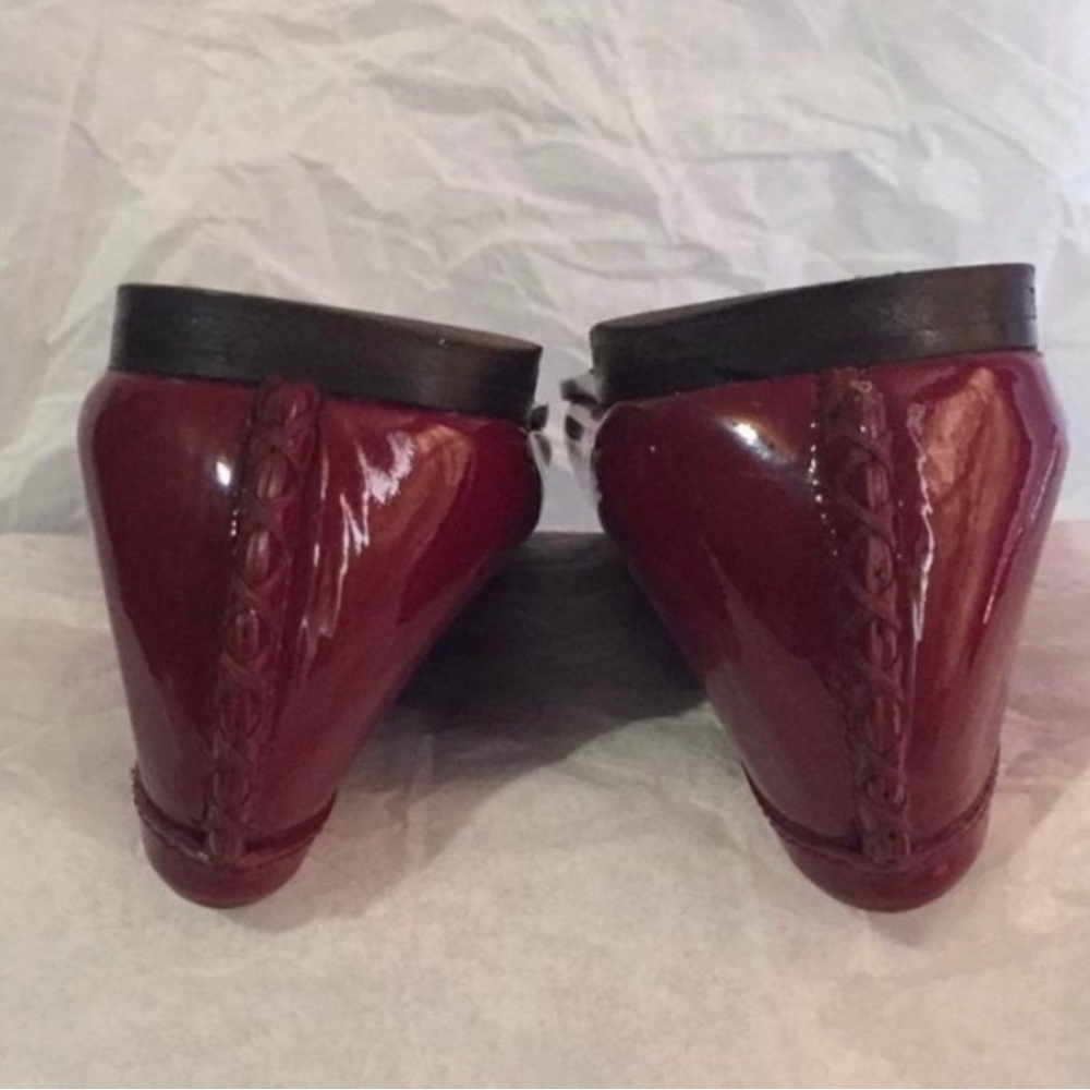 Roger Vivier Red Patent Leather Loafers - Picture 6 of 8